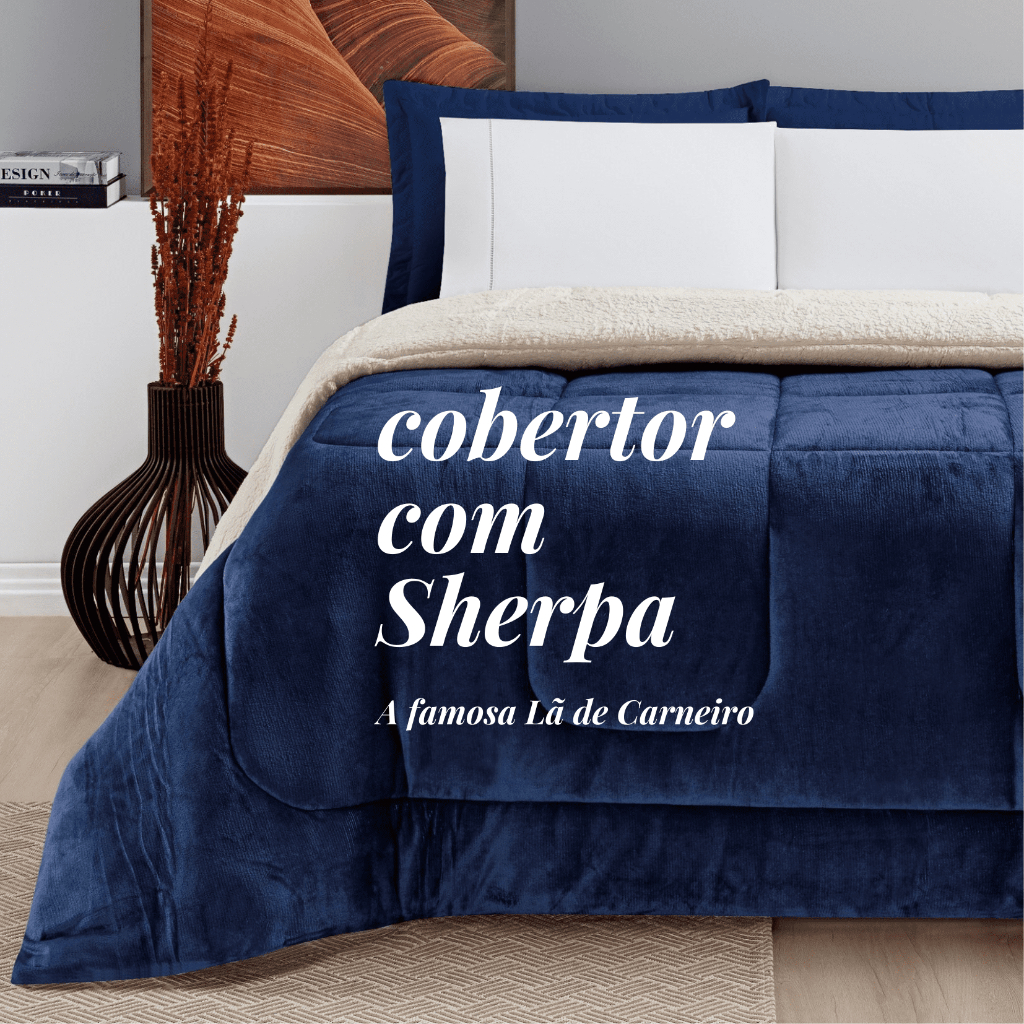 Cobertor Casal QUEEN GIGANTE Manta Coberta Sherpa Macio Frio Intenso Grosso Coberdrom Dupl...