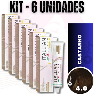 6 Colorações 4.0 Itallian Color Tinta Color Silk 60gr em Oferta na Shopee