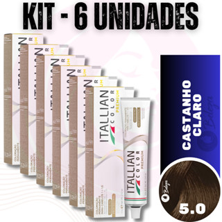 6 Colorações 5.0 Itallian Color Tinta Color Silk 60gr