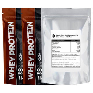 Kit: Whey Protein Concentrado 2Kg + Batata Doce Desidratada Em Pó 1Kg - Soldiers Nutrition
