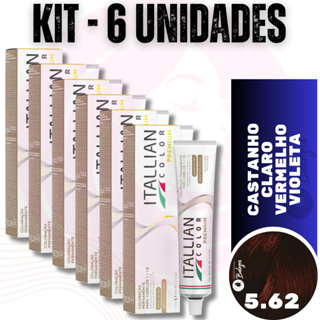 6 Colorações Nº 5.62 Itallian Color Tinta Color Silk 60gr em Oferta na Shopee