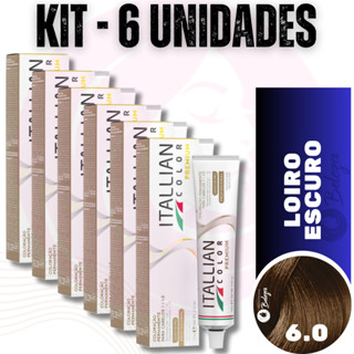 6 Colorações 6.0 Itallian Color Tinta Color Silk 60gr