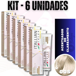 6 Colorações Nº 00S Acentuador Clareamen Itallian Color 60