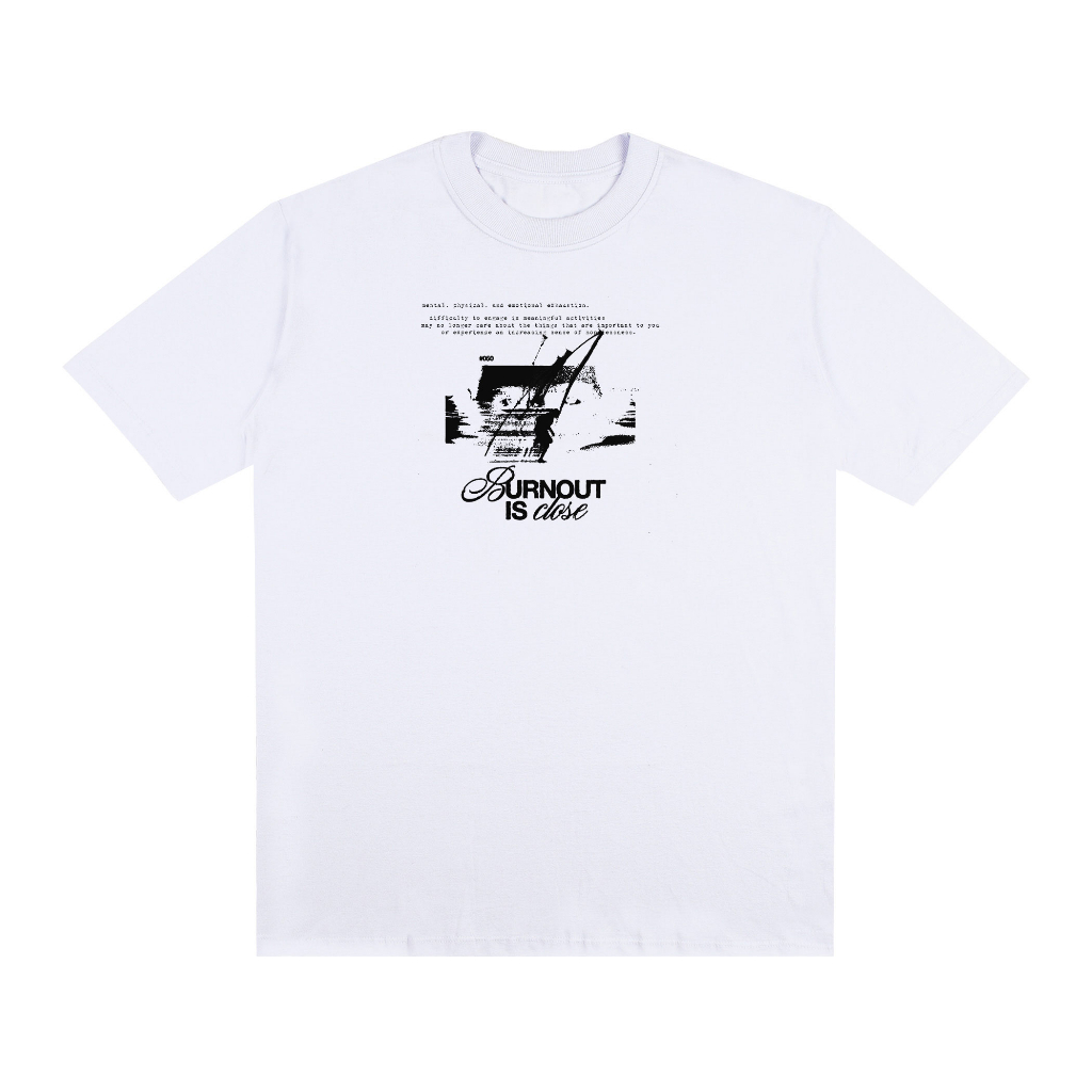 Camiseta Streetwear Burnout Estampada Camiseta Oversized Algodão