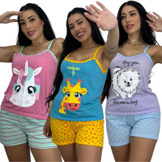 Baby Doll Feminino Alcinha / Baby Doll Feminino / Roupa de Dormir em Oferta na Shopee