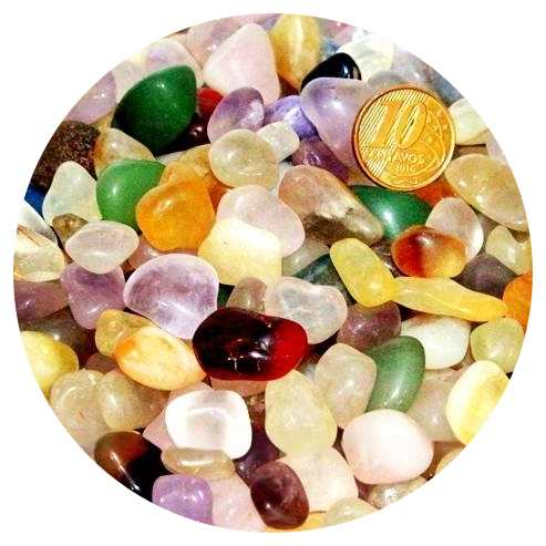 1 kg Misto sortido P Pedra Rolado Aprox. 10 a 20 mm Classe B