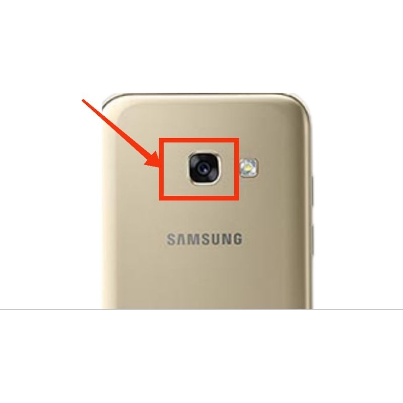 Lente Câmera Traseira c Aro Moldura Metal  Samsung A3 A5 A7 2017