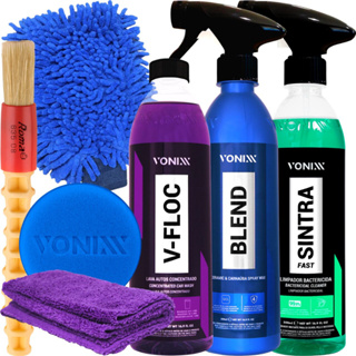 Kit Shampoo V-Floc Cera Blend Revitalizador Sintra Fast Pano Aplicador Luva em Oferta na Shopee