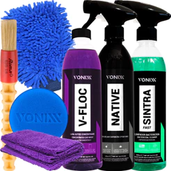 Kit Shampoo V-Floc Cera Native Spray Sintra Fast Pano Aplicador Luva