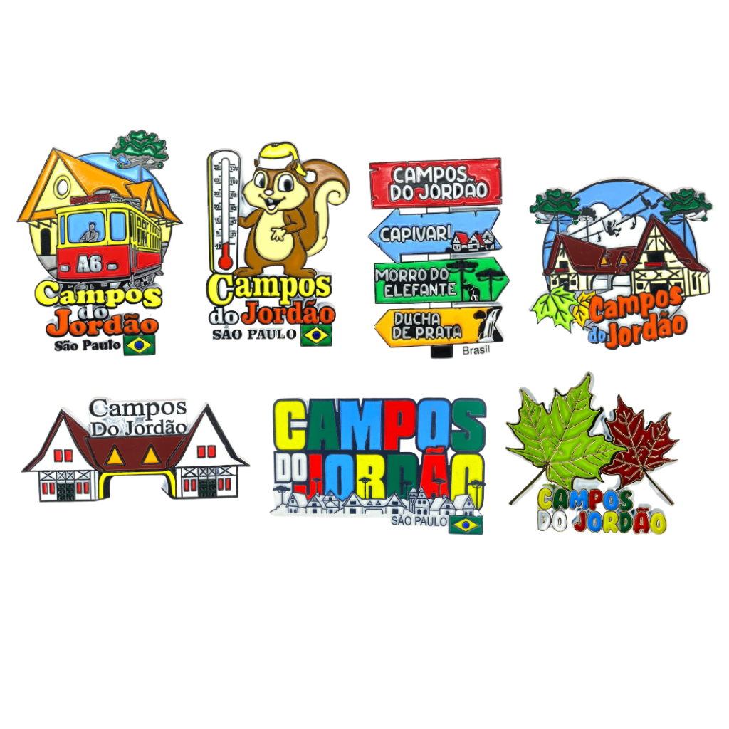 Imãs de Geladeira Campos do Jordão Decorativos Emborrachados