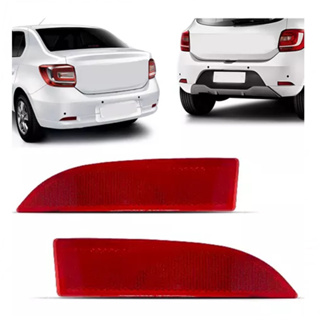 Refletor Parachoque Traseiro Logan  Sandero 2014 2015 2016 2017 em Oferta na Shopee