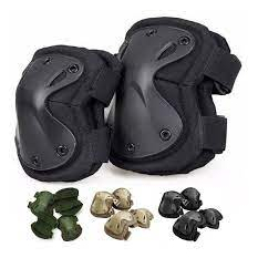 Joelheira Cotoveleira Tatica Paintball Swat Bope Policia Cor