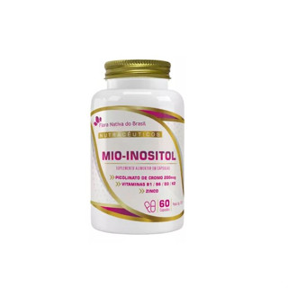 Mio Inositol + Picolinato Cromo + Zinco Vitamina B1 B6 D3 K2 60 Cápsulas 500mg