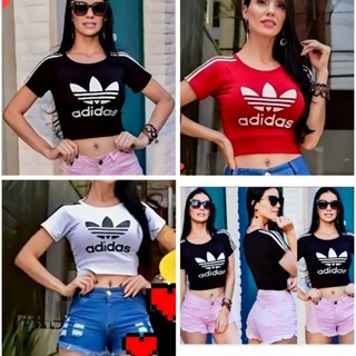 kit 3 Blusas Feminina Mine Cropped Simblos Modinha Elegante De Mulher Estilosa