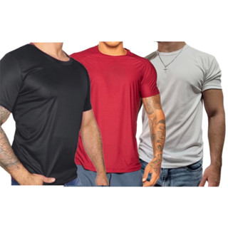 kit 3 Camiseta dryfit Treino Academia Corrida Masculina Feminina Promoção Pronta Entrega