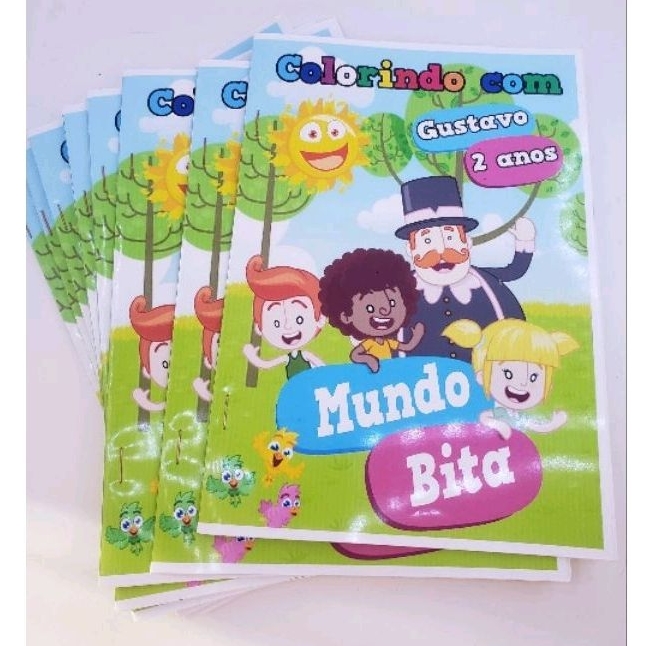 Kit 10 Revistinha de Colorir Personalizada com Nome e Idade - Vários Temas. aniversario, Lembrancinha,Qualquer tema