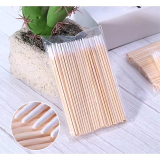 100 Palitos Com Algodão De Limpeza Alinhamento Henna Micropigmentação Unha Boca em Oferta na Shopee