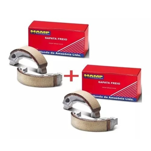 Kit lona de freio dianteira e traseira CG 125/150/160 ORIGINAL HAMP HONDA