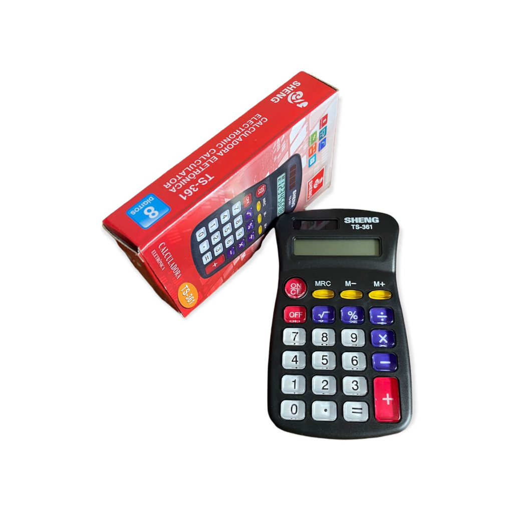 Calculadora Mini eletrônica pequeno de bolso 8 dígitos TS-361 RF