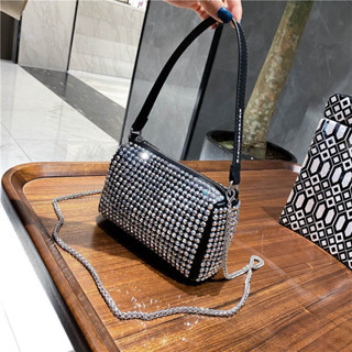 bolsa de mão Bolsa de ombro Pequena/Nova De Diamantes Incrustados