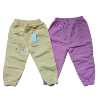 KIT 2 Calça Feminina Brim Jogger Infantil coloridas 1 2 3 4 6 8 10 anos em Oferta na Shopee