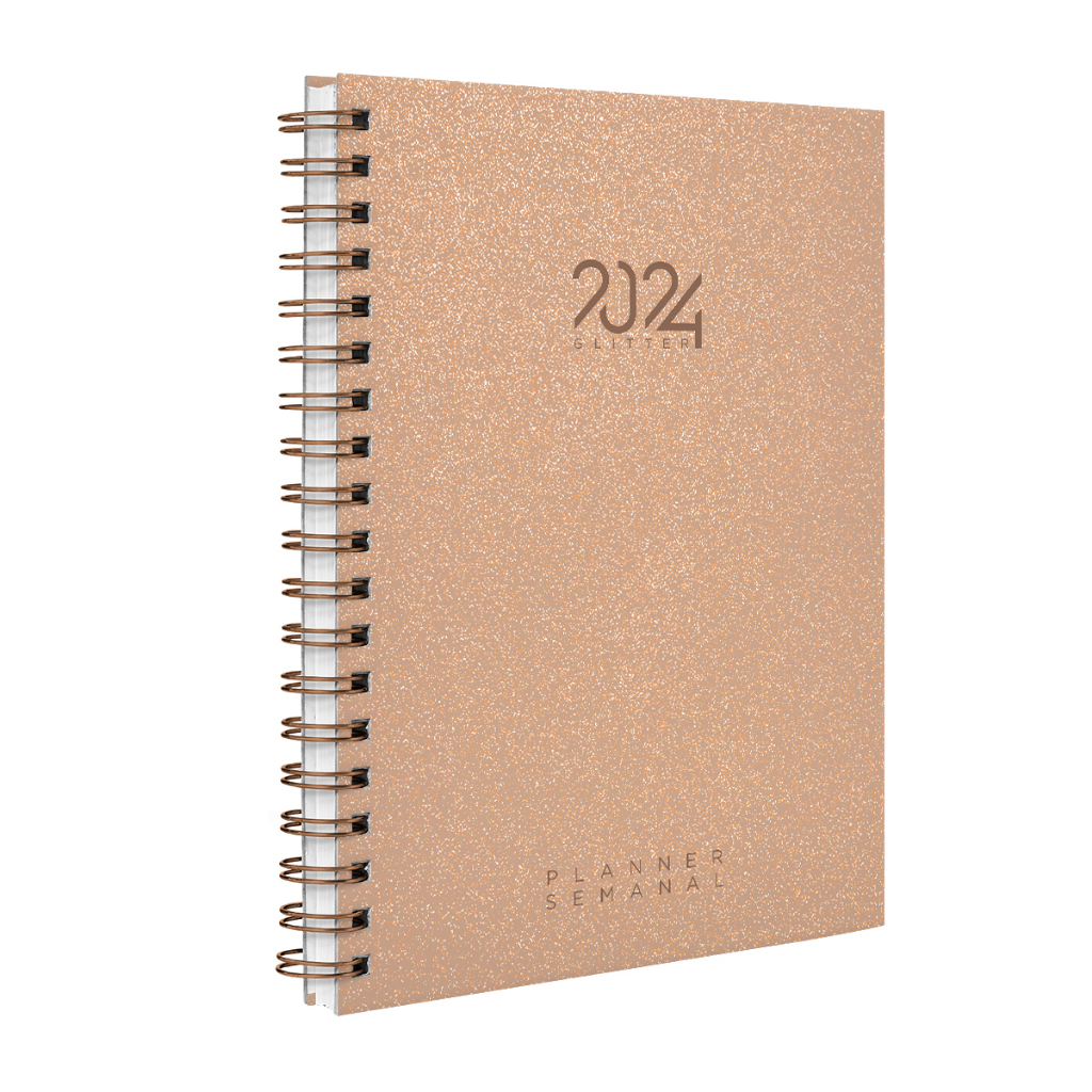 Agenda 2024 Planner Semanal Spot Glitter Cores