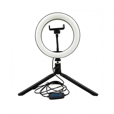 Ring Light Iluminado Led 20CM / 8 polegadas + Tripe De Mesa + Suporte de celular 123