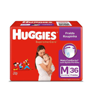 Fralda Huggies Roupinha SUPREME Care M 36un 5,5-9,5 kg