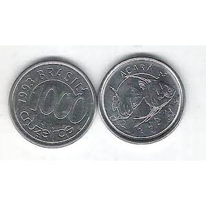 Moeda de 1000 Cruzeiros 1992 / 1993 ACARA. MBC. LEIA A DESCRIÇÃO!