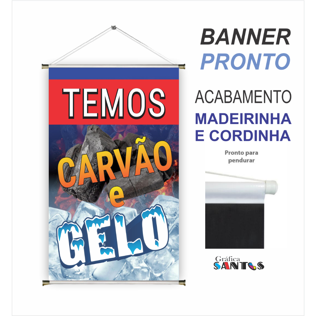 Banner pronto tema: (Carvão e Gelo ) BA 83  (obs. NÃO HÁ POSSIBILIDADE DE MUDANÇA NA ARTE)