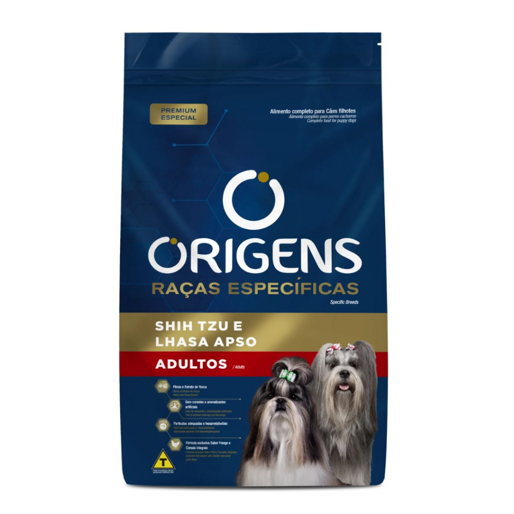 Ração Origens Premium Especial Raças Específicas Cães Adultos Shih Tzu E Lhasa Apso 1kg - 10,1kg