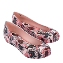 Sapatilha Mini Melissa Ultragirl Print - rosa/preto (ORIGINAL)