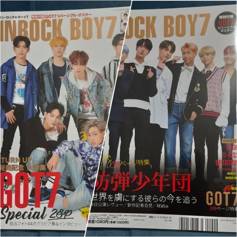 Revistas kpop Haru Hana In Rock Sparks japonesa 10Asia Star coreana K WAVE brasileira VIXX BTS GOT7