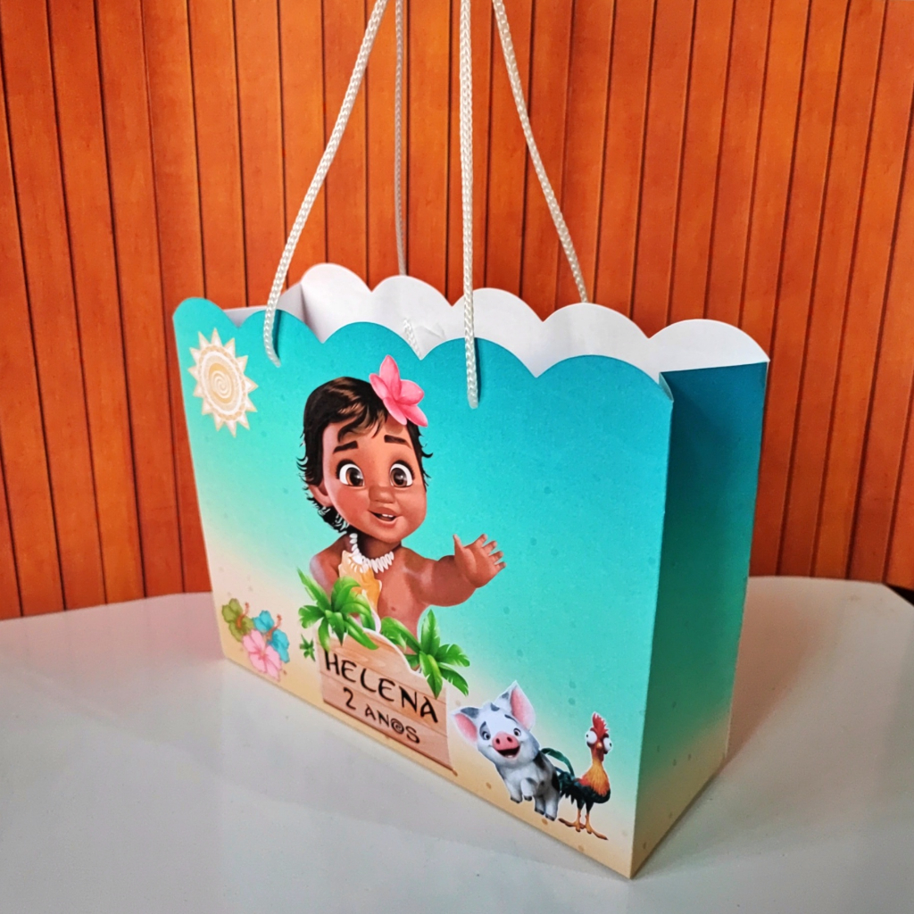 Sacola Moana Baby | Lembrancinhas para Festa de aniversário infantil