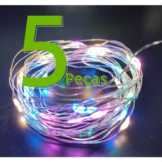 Colorido Fio Fada 2M Com Luzes Led Fada Para Decoração De Casa e Natal Festa