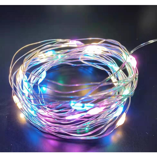 Colorido Fio Fada 2M Com Luzes Led Fada Para Decoração De Casa e Natal Festa