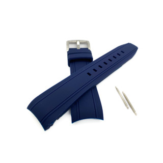 Pulseira compatível Technos 24mm Azul borracha+Pinos