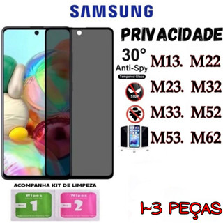 Película Privacidade 3D Anti Spy Samsung M13 M22 M23 M32 M33 M52 M53 M62