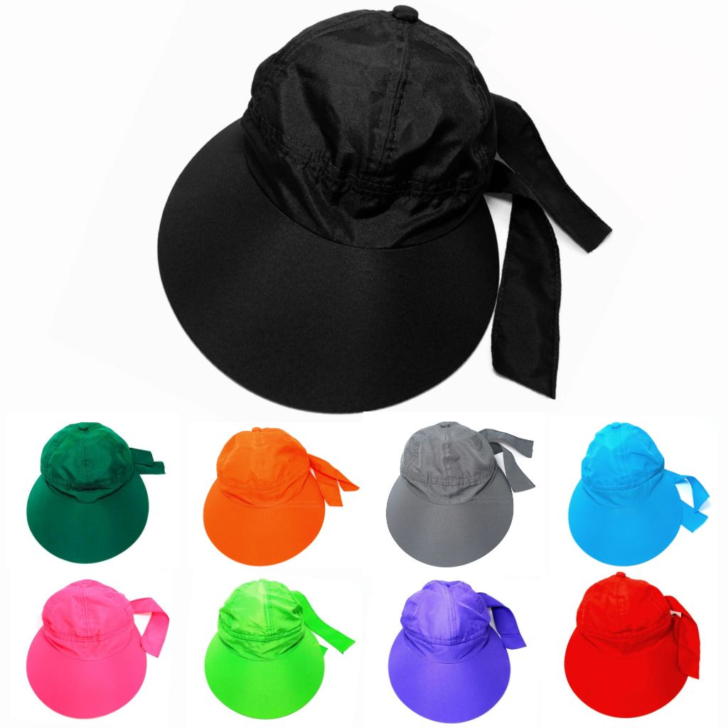 Kit 10 Viseira Feminino Moda Verão Aba Larga Varias Cores