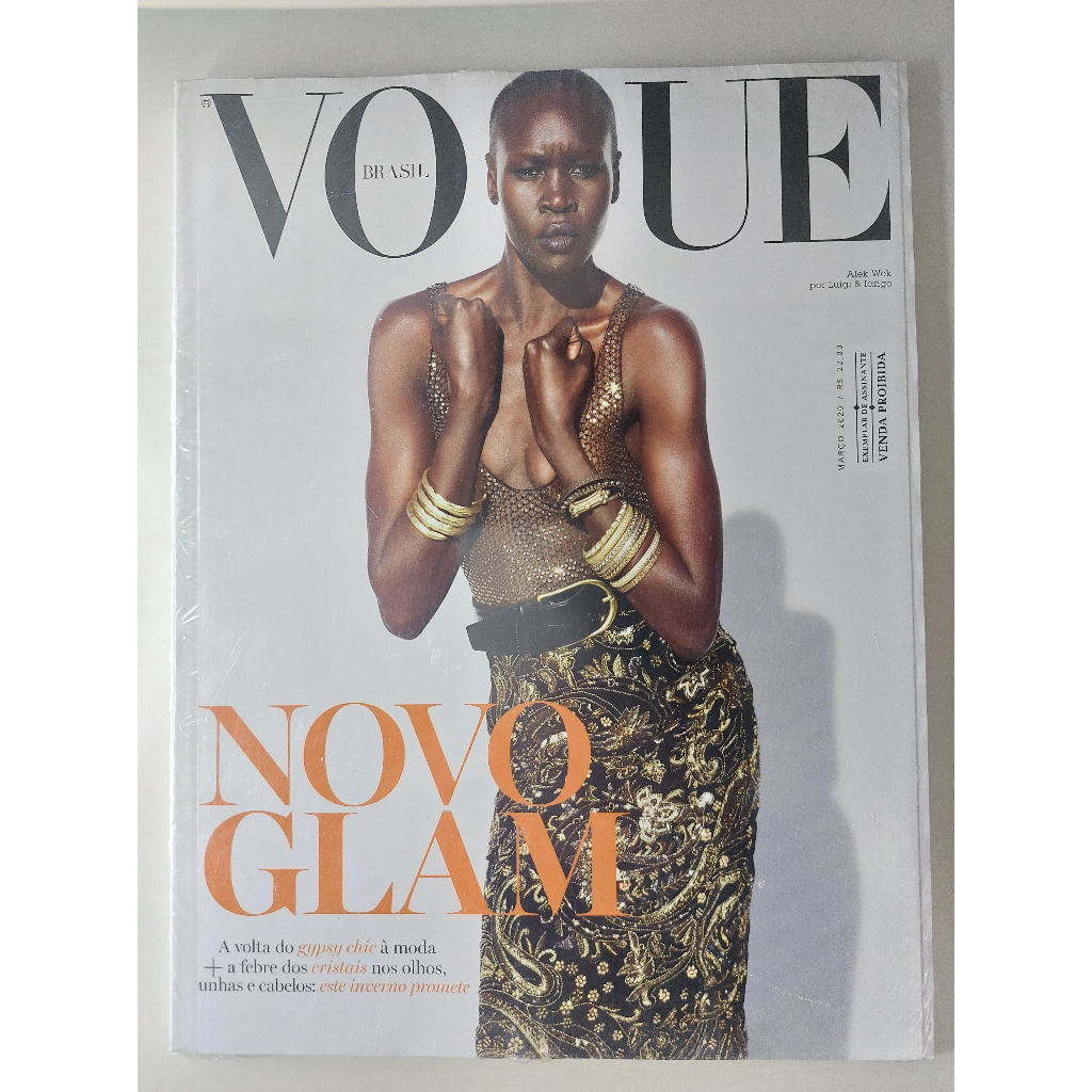 Revista Vogue Brasil 499 Alek Wek Março 2020 Lacrada