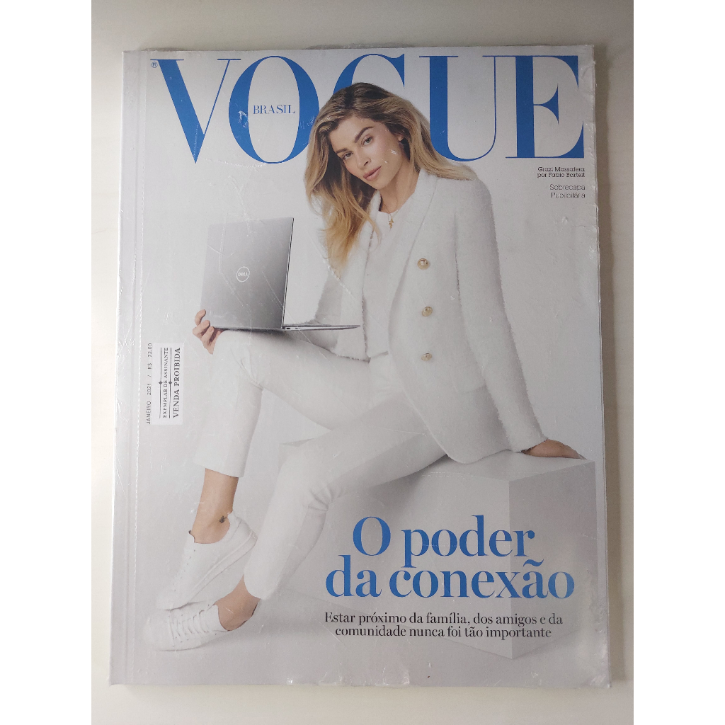 Revista Vogue Brasil 509 Grazi Massafera Abby Champion Janeiro 2021 Lacrada