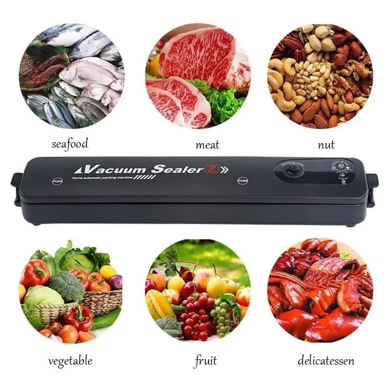 Seladora A Vacuo Portatil Para Alimentos Automática com saco vacuo VacuumSealer