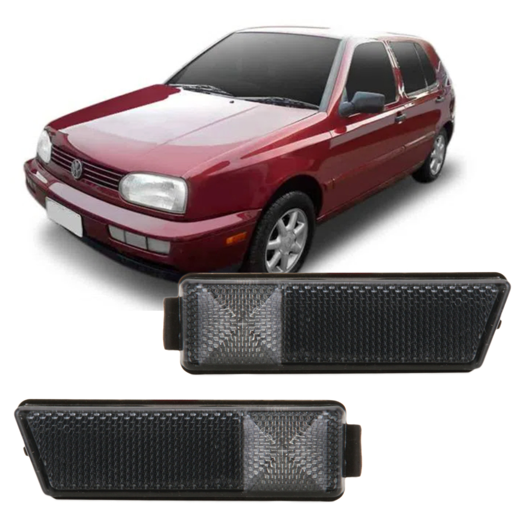 Par Lanterna Pisca Lateral Parachoque Golf 1994 1995 1996 1997 1998 Fumê