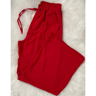 Calça Pantalona Viscolinho Calça feminina cós alto elástico Calça longa ENVIO IMEDIATO em Oferta na Shopee
