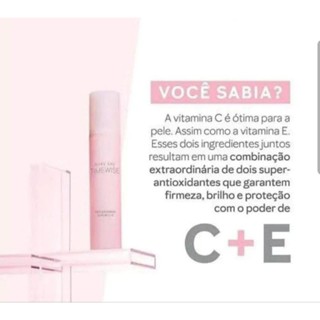 Sérum Facial Renovador Vitamina C+E TimeWise (Ativa Produção Natural Colágeno) skin care