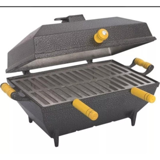 Churrasqueira Á bafo Alumínio Fundido Batido Grande. em Oferta na Shopee