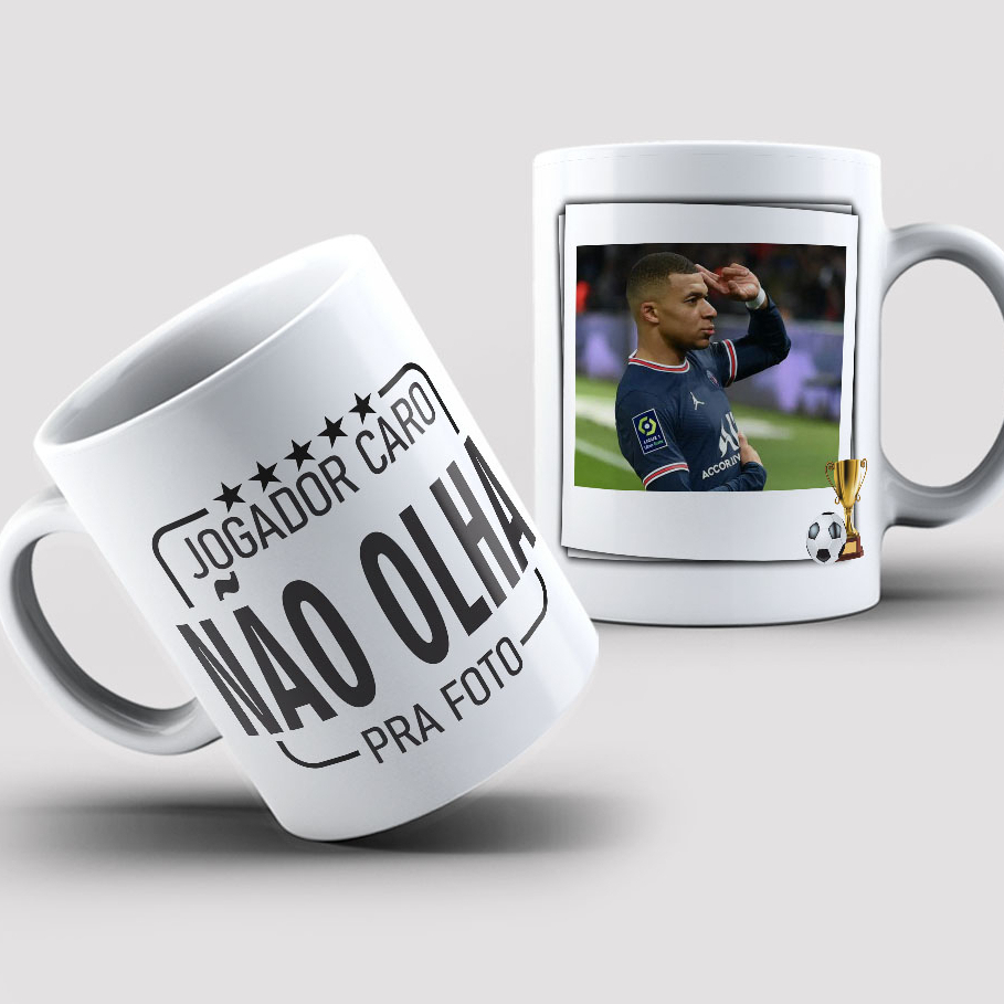 Caneca Personalizada 'Jogador caro não olha para a foto'