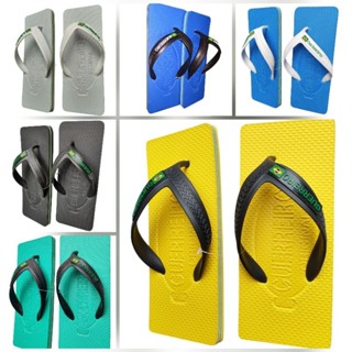 chinelo quadrado branco original masculino bandeira do Brasil guerreiro original cor preto, branco e azul