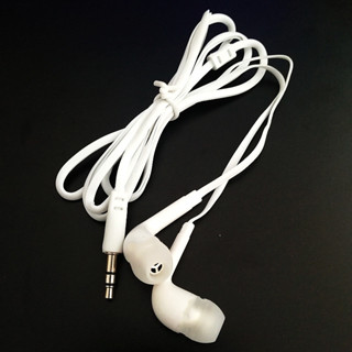 3 x Fone de Ouvido Branco para celular Headset com fio e sem microfone