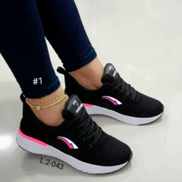 Tênis feminino adulto casual e esportivo lançamento academia caminhada